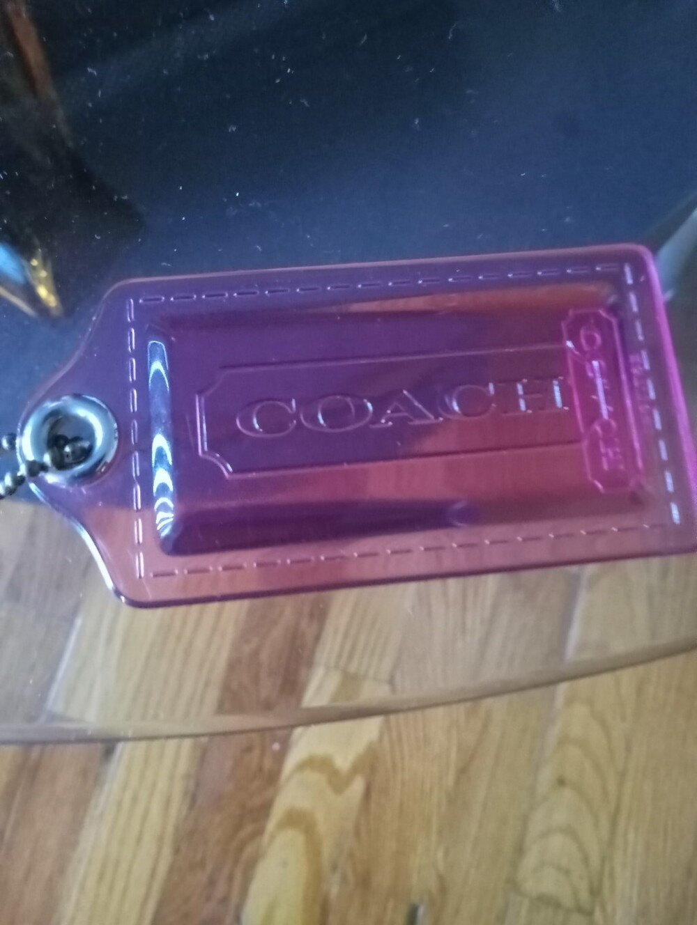 Coach Red Clear Poppy Hangtag EUC - Picture 2 of 4